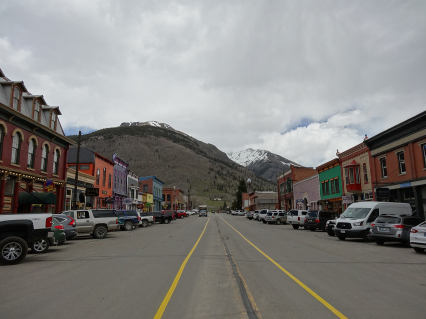 The only paved street in Silverton