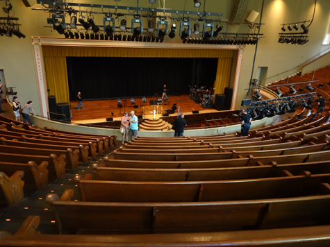 On our tour of the Ryman Auditorium