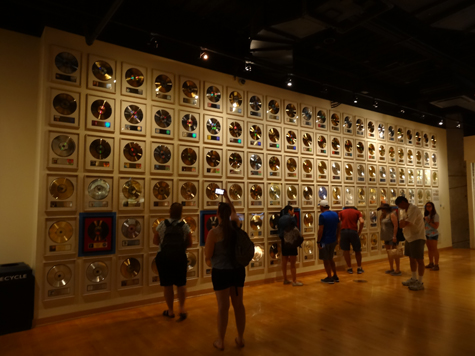 One of many "awards" walls