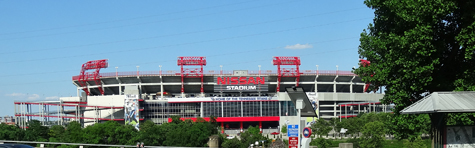 The Nissan Stadium, where the Tennessee Titans play