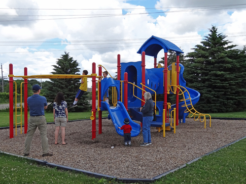 The gang at the park