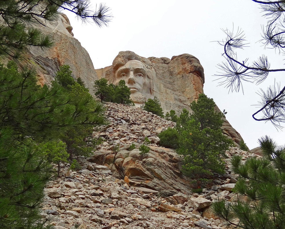 The nose of Lincoln from the Presidential Trail