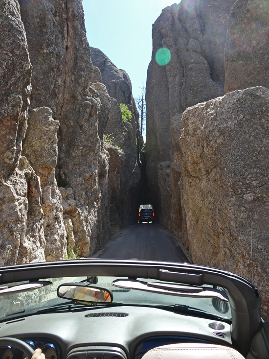 Driving through the Eye of the Needle Tunnel