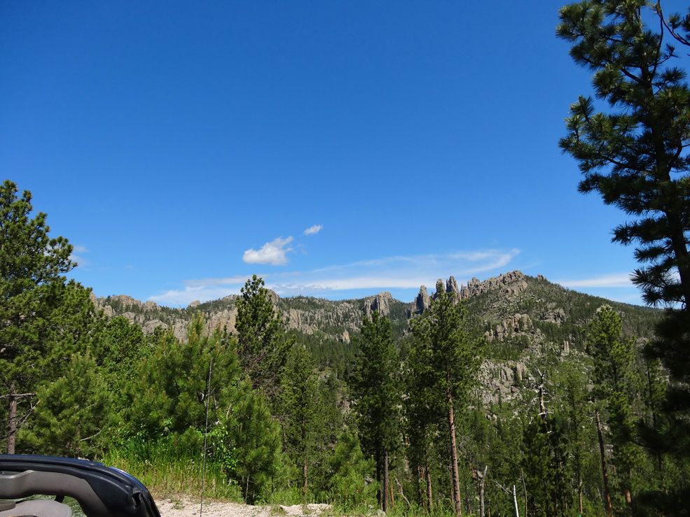 View across a valley