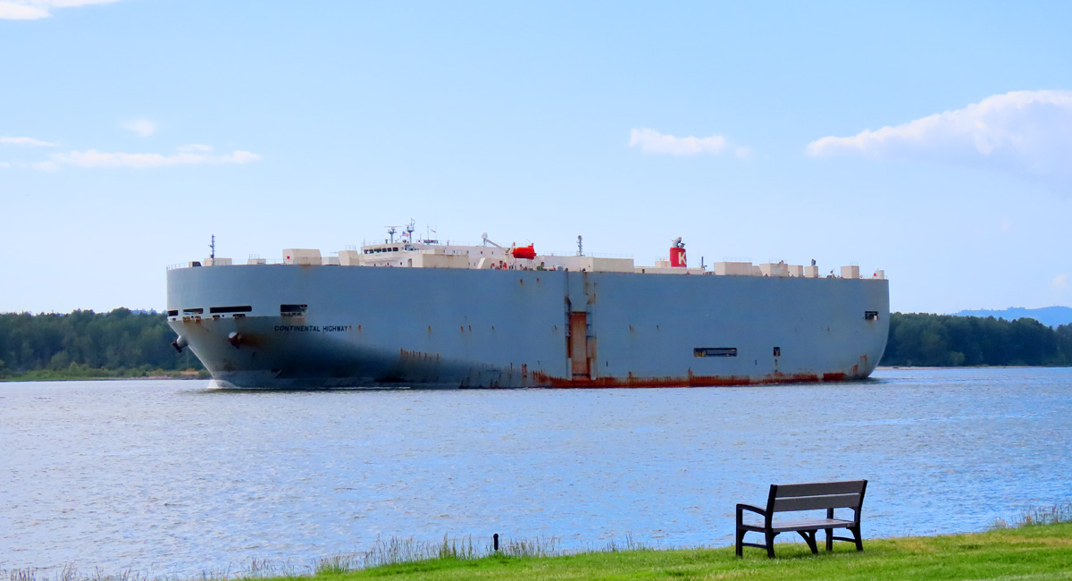 Barge on Columbia River