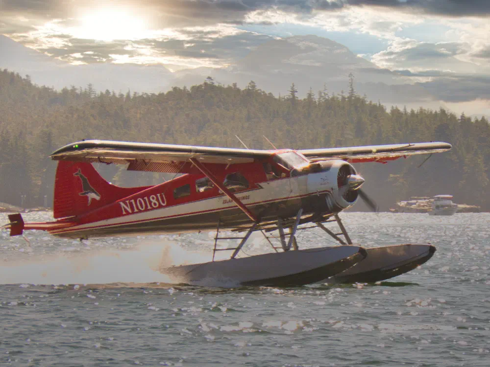 Very common sight, a sea plane taking off