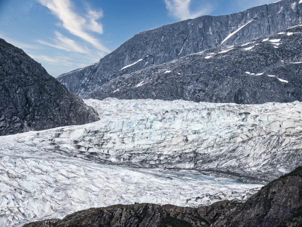 The face of the glacier
