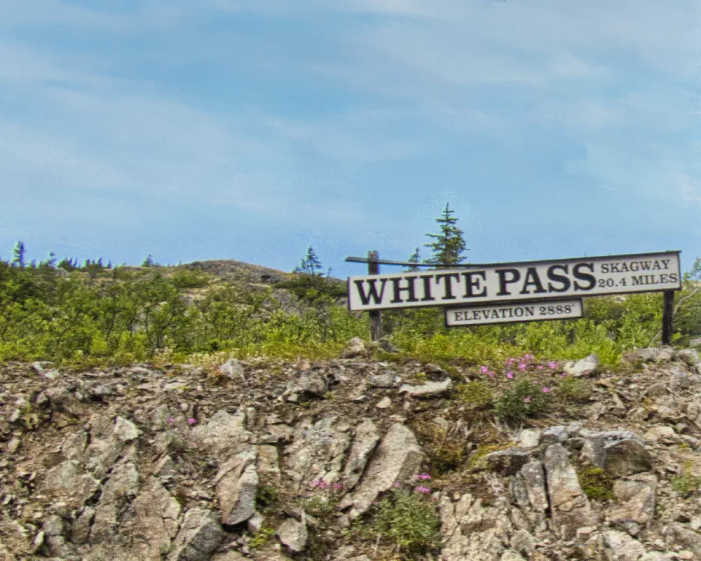 Top of the White Pass trail, we made it